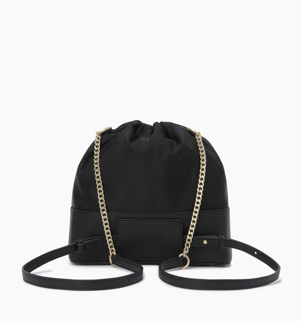 Black bucket bag with double shoulder strap - null - Noir | Sisley K image number 3